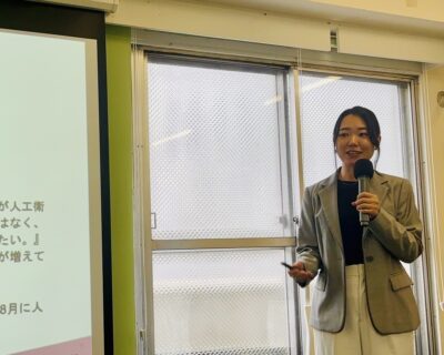 コスモ女子副代表の塔本愛さんが人事図書館でワークショップを開催